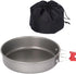 Menolana Backpacking 15.3 cmx3.5 cm Frying Pan Nonstick Saucepan Lightweight Flat Bottomed Cookware Cooking Skillet