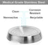 CatGuru Cat Bowls, Whisker Stress Free Food Bowl, Non-Slip Shallow Dish for Feeding & Watering Supplies, Stainless Steel