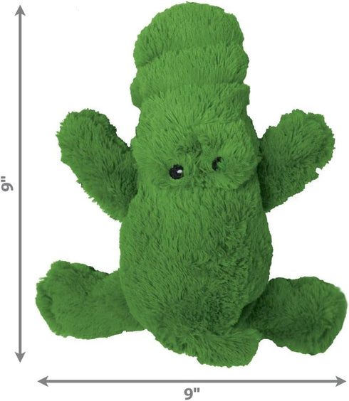 Cozie KONG - Ali Alligator - Indoor Cuddle Squeaky Plush Dog Toy - for Medium Dogs