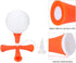 Tripod Golfball Tee, Height Adjustable Golfball Accessories for Practice Training (Orange)