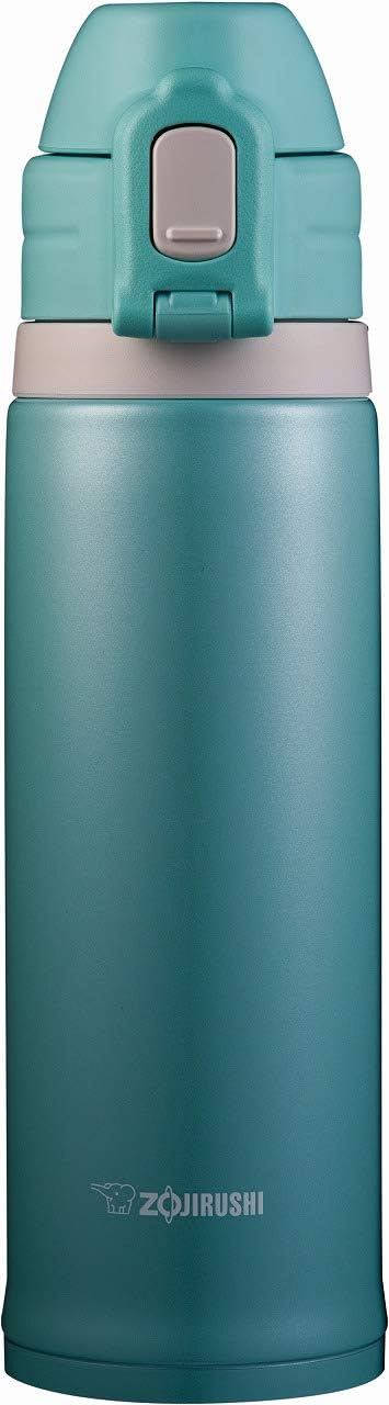 Zojirushi SD-CS50-GM Direct Drinking Water Bottle - Sports Type, Stainless Steel, Straw Bottle, 0.52L, Mint