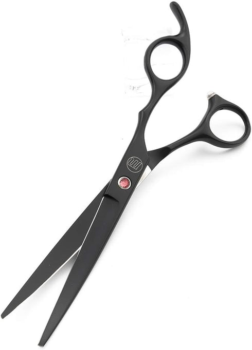 Moontay Professional 7.0" Dog Grooming Scissors Set - 4-Piece Straight, Upward Curved, Downward Curved,