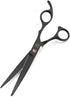 Moontay Professional 7.0" Dog Grooming Scissors Set - 4-Piece Straight, Upward Curved, Downward Curved,