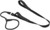 Slip Lead Dog Leash with Double Handle, Reflective Heavy Duty Nylon Slip Leash for Large Medium Small Dogs, 5FT Black