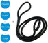 Adjustable Traction Collar Behavior Aids, Black Dog Leash Pet Nylon Rope Training Slip Lead Strap