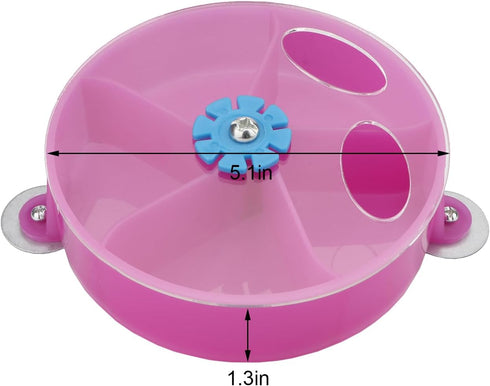 Hypeety Bird Parrot Foraging Toy, Creative Seed Food Ball Rotate Wheel for Parrot, Parakeet & Cockatiel
