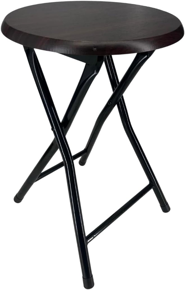 MOON FLOWER Portable Folding Chair with Wooden Seat | Ideal for Picnics, Camping Trips,