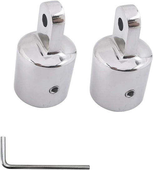 SHENGHUISS Bimini Top Cap Eye End Boat Fitting, Stainless Steel 316 Marine Hardware with L Shape Hex Key