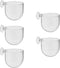 5 Pcs Plastic Aquatic Plant Pots, Aquarium Planter with Suction Cups for Fish Tank Holder