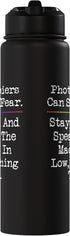 Funny Office Joke Photo Copiers Can Sense Fear Receptionist Secretary Teacher Stainless Steel Insulated Water Bottle