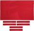 Aymzbd 9ft 2.8x1.5m Worsted Billiard Pool Table Cloth Pool Table W/Cushion Rail, Red
