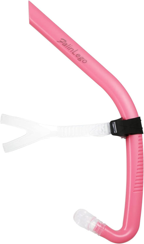 Swim Snorkel for Lap Swimming, Front Mounted Training Gear with Comfortable Head Pads and Silicone Mouthpiece