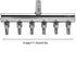 Aquarium Air Pump Regulating Valve, Stainless Steel 8mm to 4mm Splitter Control Valve (6 Way)