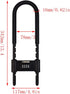 U Lock Bicycle Combination U-Lock, Long Shackle Padlock with Adjustable Shackle, Four Position Combination Padlock
