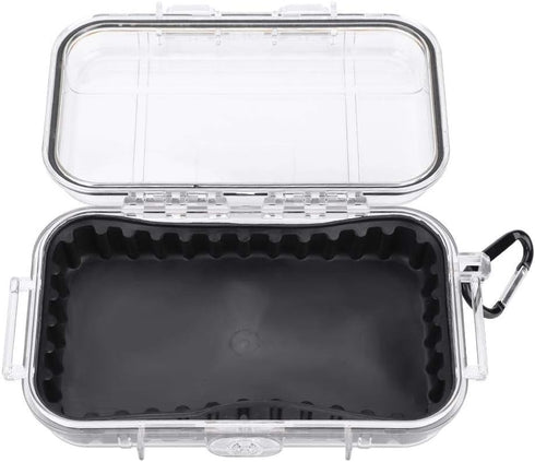 VGEBY Waterproof Storage Case, Outdoor Survival Waterproof Shockproof Storage Box for Boating Diving Hunting(Transparent) Camping Storage Supplies Waterproof Case