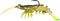 Generic Fishing Lure ps35 Soft Plastic Shrimp 3.5 Inch Prerigged Color # 9