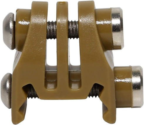 Picatinny Rails Bracket Adapter for GoPro Action Camera (Tan) Airsoft Rail Mounts