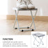 1pc Veemoon Portable Folding Stool Multi-Purpose Outdoor Chair Lightweight -Skid Design for Camping Gardening Fishing