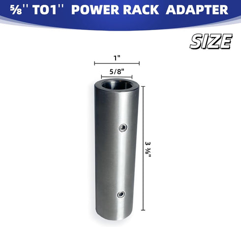 WZKO 5/8" 1" 2"x2" 3"x3" 2 Pack to Power Rack Cages Rigs Attachment Pin Adapter Sleeve