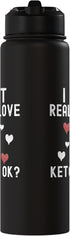 Ketchup Costume Kids I Wonder If Ketchup Loves Me I Just Really Love Ketchup Ok Tshirt Youth Funny ketchup Stainless