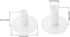 MUXSAM 5-Pack Golf Rubber Tee Holder, 1.5" Golf Mat Tees for Indoor Outdoor Practice Driving Range Mats (White)