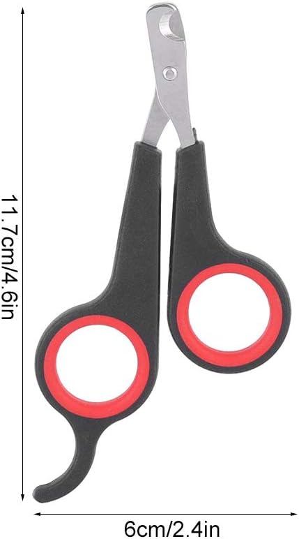 Pet Nail Clippers,Bird Nail Clippers, Pet Bird Parrots Small Animals Accessory Grooming Tool Nail Scissors Clipper For Parrots Birds Black And Red