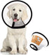 Adjustable Plastic Pet Recovery Collars & Cones for Dogs and Cats After Surgery - Elizabeth E-Collar (S)