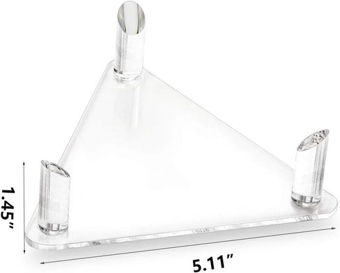 Tasybox Acrylic Ball Stand Holder, Sports Ball Storage Display Rack for Basketball, Football, 2 Pack