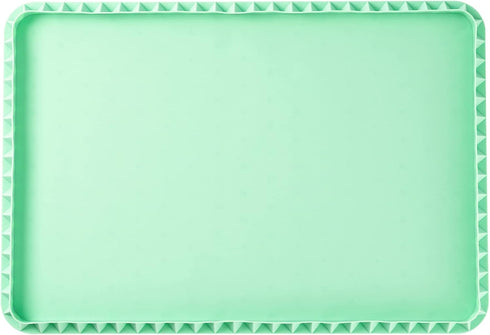 X-Haibei Large Silicone Cat Dog Food Mat 24 x 16 Inch, Waterproof Feeding Mat with Edges for Floor Table