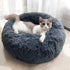 BODISEINT Modern Soft Plush Round Pet Bed for Cats or Small Dogs, Mini Medium Sized Dog Cat Bed, Self Warming Indoor