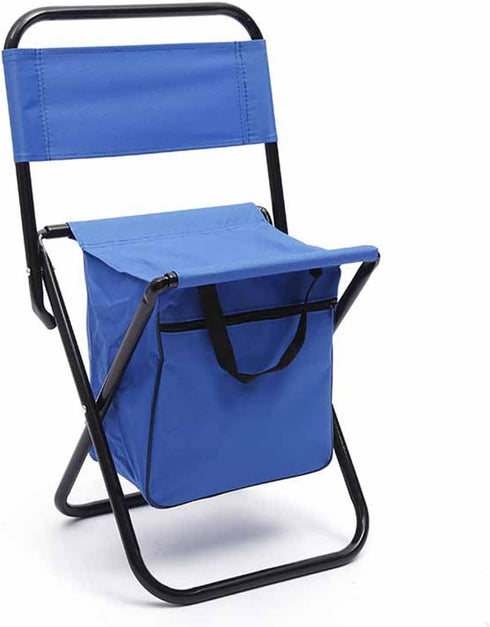 Fydun Folding Back Chair, Outdoor Camping Portable Chair, Easy to Carry Comfortable Fishing Chairs Leisure with Bag
