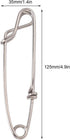 Set, 5pcs Longline Snap Clip Stainless Steel Tuna Clips for Ocean Fishing - Strong Tension, Durable Material, Ideal