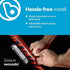 4 Brightz GoBrightz LED Bike Frame Light - LED Bike Frame Light for Night Riding - Modes for Flashing or Constant Glow