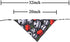 Halloween Dog Bandana, Reversible Triangle Bibs Scarf Accessories for Large Dogs Cats Pets