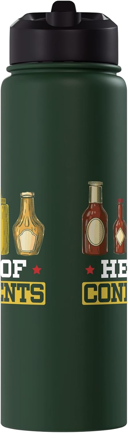 Condiment Ketchup Mayonnaise SteMi Apparel Head Of Condiments Food Lover Mustard Mayonnaise Stainless Steel Insulated