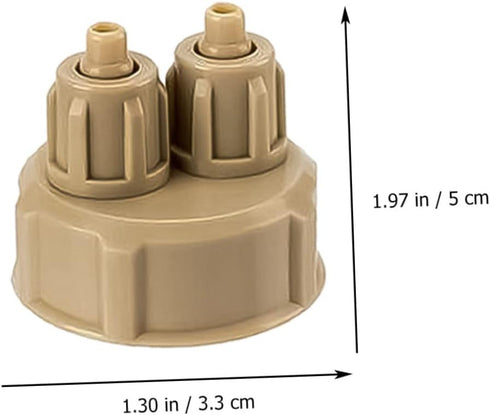 12 Pcs DIY Reactor Air Fittings for Aquarium Accessories, Co2 Generator Bottle Cap, Plastic Bottle Co2 Diffuser