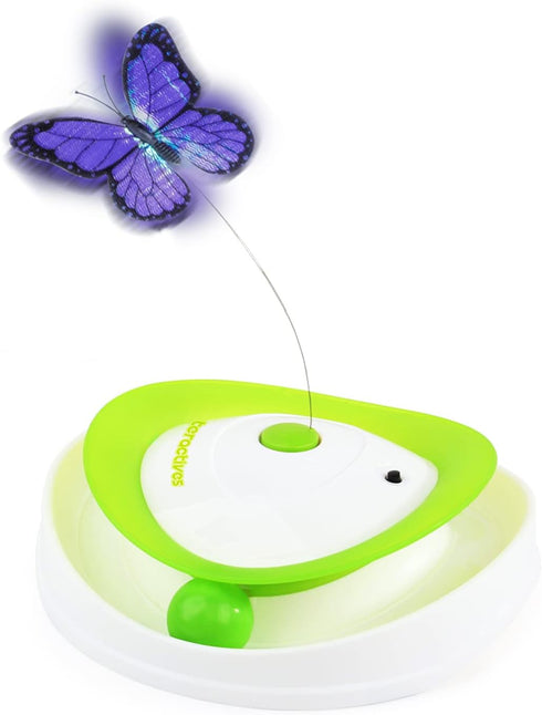 ALL FOR PAWS Interactive Cat Butterfly Flutter Replacements for Spinner Toys, 6 Pack Re-Fill