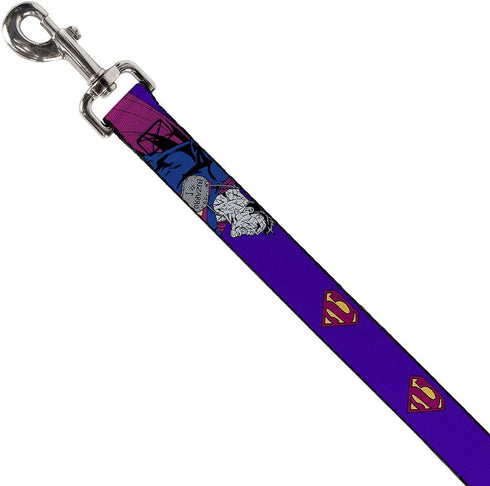 Buckle-Down Dog Leash, Bizzaro Logo Pose, 6 Feet Long, 1/2" Wide, Available in Different Lengths for Small Medium Large