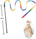 KABASI Cat Wand Rainbow Toy, 3 Styles Interactive Cat Toys, Colorful Sounding Toys, Rainbow Ribbon Wand for Kittens