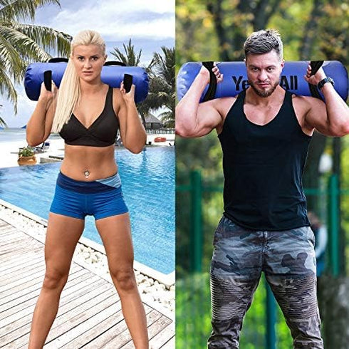 Yes4All Large Aqua Bags for Workout, 45-80lbs, Ultimate Core Water Weights, Portable Stability Fitness