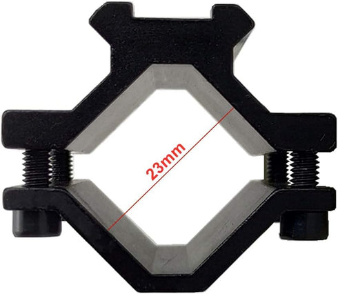 Scope Barrel Clamp Mount Adapter with Weaver Picatinny Rail