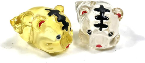 Opaeroo Caliber2.8cm Cartoon Tiger Painted Hermit Crab Shells for Home Decorations Hermit Crab Supplies and DIY Crafts