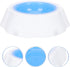 LUOZZY Pet Cooler Bowl for Dogs, Kitten Bowl, Frosty Water Bowl for House Summer Drinking (Blue)