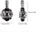 Mountain Bike Clipless Pedals Compatible with Shimano SPD, Easy Clip in & Out
