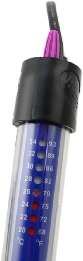 CNZ Aquarium Quartz Glass Submersible Heaters (50-watt, 2-pack)