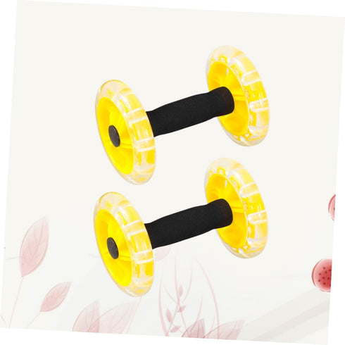 Toddmomy Abdominal Roller Workout Roller, Yellow Fitness Device, Ab Wheel Dumbbell Equipment