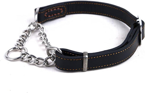 Love Dream Leather Martingale Collars for Dogs, Anti-Escape No Pull Training Collar for Medium Large Dogs