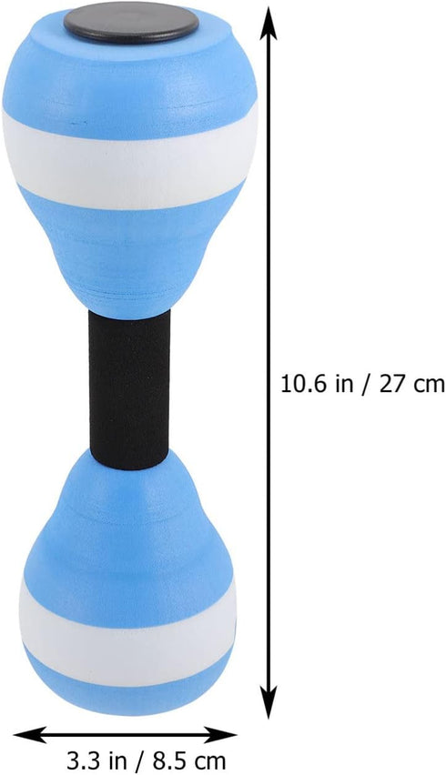 SEWACC 1 Pair Aquatic Exercise Dumbells Water Aerobics Floating Dumbbell Fitness Barbells EVA Water Hand Bars for Pool Exercises Weight Loss Water Fitness Equipment by SEWACC