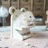 WCDJOMOP Handmade Wooden Hamster Dining High Chair - Small Animal Cage Accessories Habitat Decor House Photo Props