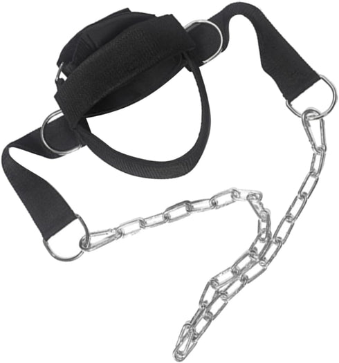 Toddmomy Black Shoulder Weight Training Neck Trainer Head Harness for Weight Lifting Fitness Equipment